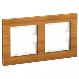 Рамка Schneider Electric 2 поста дерево бамбук nature