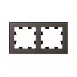 Рамка Schneider Electric 2 поста органическое стекло мокко
