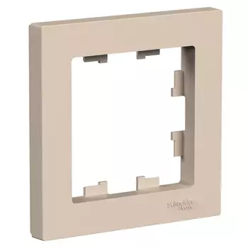 Рамка Schneider Electric Atladesign 1 пост песочный (ATN001201)