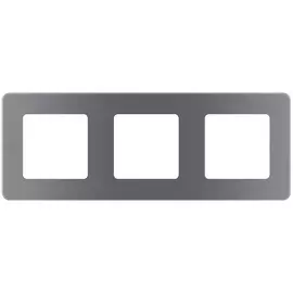 Рамка универсальная Legrand Inspiria 3 поста, цвет - дымчатый