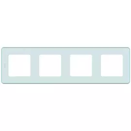 Рамка универсальная Legrand Inspiria 4 поста, цвет - мятный