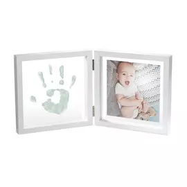 Рамочка двойная Baby Art прозрачная "Baby Style" с отпечатком