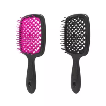 Расчёска массажная Lei 2206 пластиковая чёрная в ассортименте