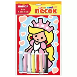 Раскраска Hatber "Раскрась песком. Принцесса малютка"