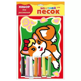 Раскраска Hatber "Раскрась песком. Рыжая кошечка"