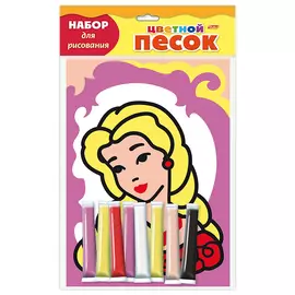 Раскраска Hatber "Раскрась песком. Сказочная принцесса"