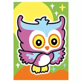 Раскраска Hatber "Раскрась песком. Совушка"