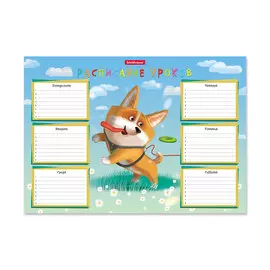 Расписание уроков Erich Krause Корги А4