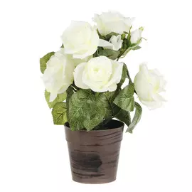 Растение искусственное Dpi роза в горшке 26см