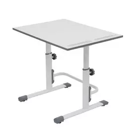 Растущая парта-трансформер P.I Simple М1 75х55 см, белый-серый 75х55