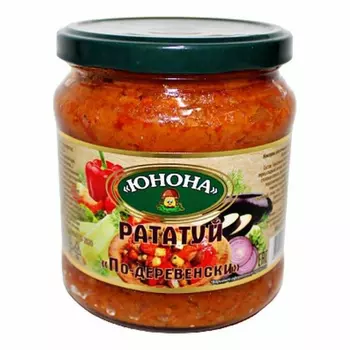 Рататуй по-деревенски стеклянная банка 480 г