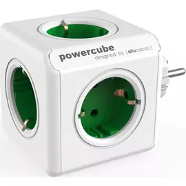 Разветвитель Allocacoc PowerCube Original зеленый