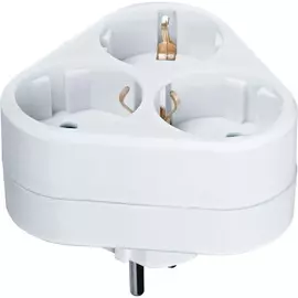 Разветвитель Navigator с заземлением 3 гнезда треугольник