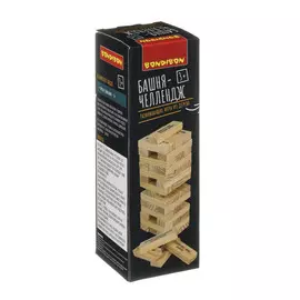 Развивающая деревянная игра-баланс Bondibon Башня-челлендж