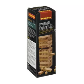 Развивающая деревянная игра-баланс Bondibon Цифровая крепость