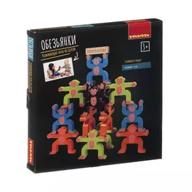 Развивающая деревянная игра-баланс Bondibon Обезьянки