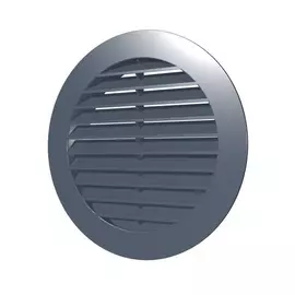 Решетка Era наружная вентиляционная круглая D150 с фланцем D125, ASA, серая