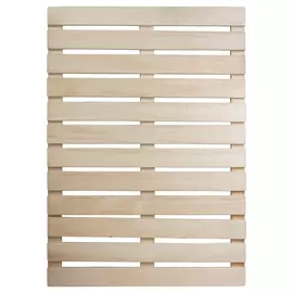 Решетка на пол 50х100 см для бани и сауны (липа) "Банные штучки"/6