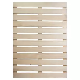 Решетка на пол 60х70 см для бани и сауны (липа) "Банные штучки"/5