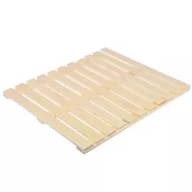 Решетка на пол "Банные штучки" 60х70х4 см для бани и сауны (ольха)