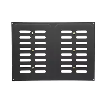 Решетка вентиляционная раздвижная Черный муар 240x340 мм