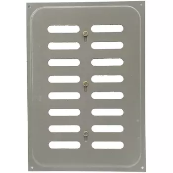 Решетка вентиляционная раздвижная Трибатрон Алюминиевый металлик 170x240 см