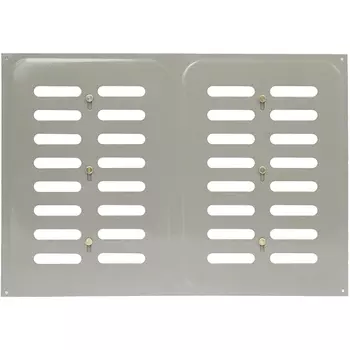 Решетка вентиляционная раздвижная Трибатрон Алюминиевый металлик 240x340 см