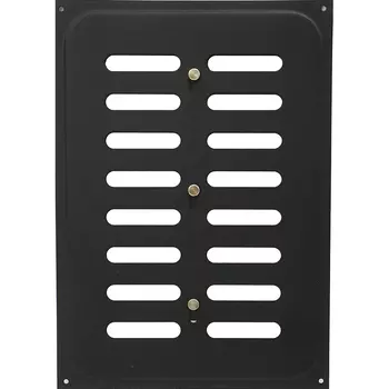 Решетка вентиляционная раздвижная Трибатрон Черный муар 170x240 мм