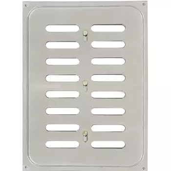 Решетка вентиляционная раздвижная Трибатрон Полимер хром 170x240 мм