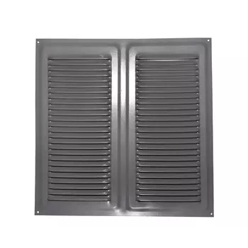 Решетка вентиляционная Трибатрон Алюминиевый металлик 300x300 мм