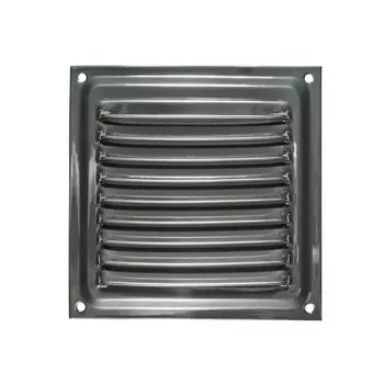 Решетка вентиляционная Трибатрон Полимер хром 100x100 мм