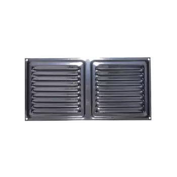 Решетка вентиляционная Трибатрон Полимер хром 100x200 мм