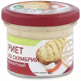 Риет Меридиан Пикантный из скумбрии, 100 г