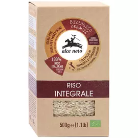 Рис Alce Nero Baldo Integrale ORGANIC нешлифованный коричневый 500 г