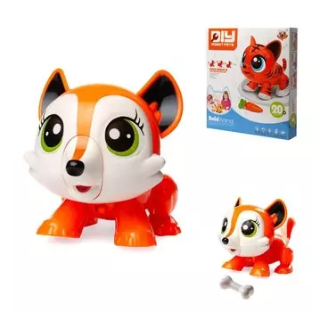Робот-лисенок Junfa ходит за косточкой со светом и звуком (K-77)