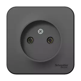Розетка без заземления 16а 250в антрац. Schneider Electric