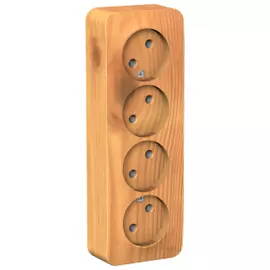 Розетка четверная без заземления ясень Schneider Electric