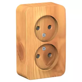 Розетка двойная без заземления ясень Schneider Electric