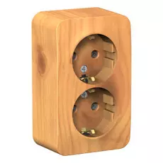 Розетка двойная с заземлением ясень Schneider Electric