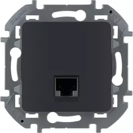 Розетка компьютерная Legrand Inspiria RJ 45 6 UTP, цвет - антрацит