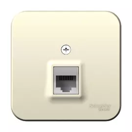 Розетка компьютерная rj45 кат.5e молочн. Schneider Electric