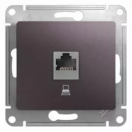 Розетка компьютерная Schneider Electric Glossa RJ45 сиреневый туман