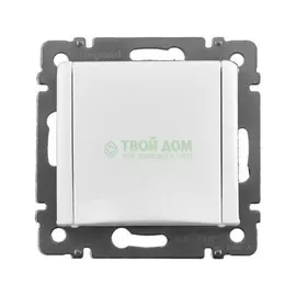 Розетка Legrand Одноместная с заземлением и крышкой, белая valena 774422