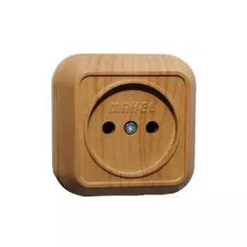 Розетка Makel дуб накладная