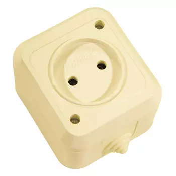 Розетка Makel накладная крем