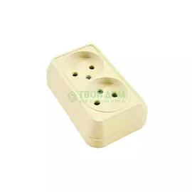 Розетка Makel Розетка c/з двойная крем