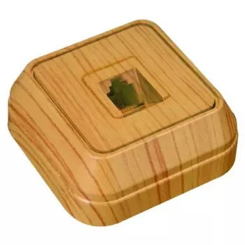 Розетка Makel телефонная дуб накладная