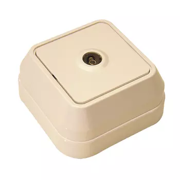 Розетка Makel ТВ крем накладная