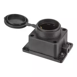 Розетка настенная с заземлением ip44 черная Navigator/навигатор 61370