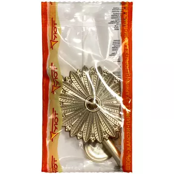 Розетка павлин Уют Ост, с ножкой, шампань, 1 шт